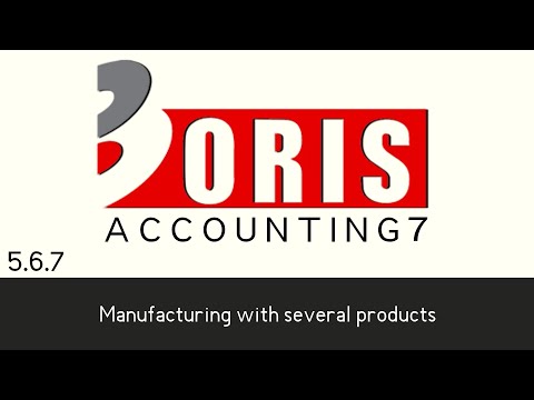 Oris Accounting 7 - Manufacturing with several products (5.6.7)
